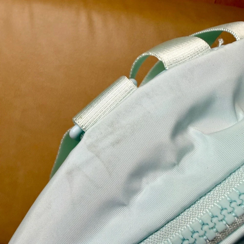 Adidas Mini Backpack Light Blue Iridescent Holographic Logo Small‎ Travel Bag